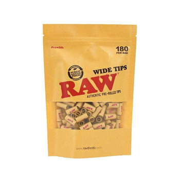 Фильтры Raw Prerolled Unrefined Wide Tips - Бренд RAW - Магазин бонгов бонгшоп.рф